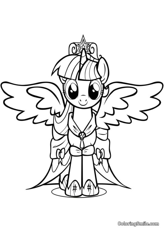 Princesa Brilho Princesa Brilho - Página para Colorir