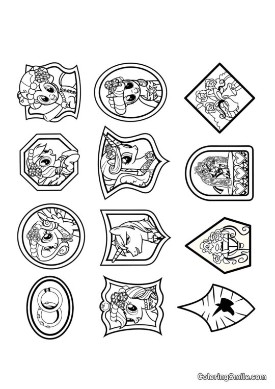 Amizade é Mágica Amizade é Mágica - Página para Colorir