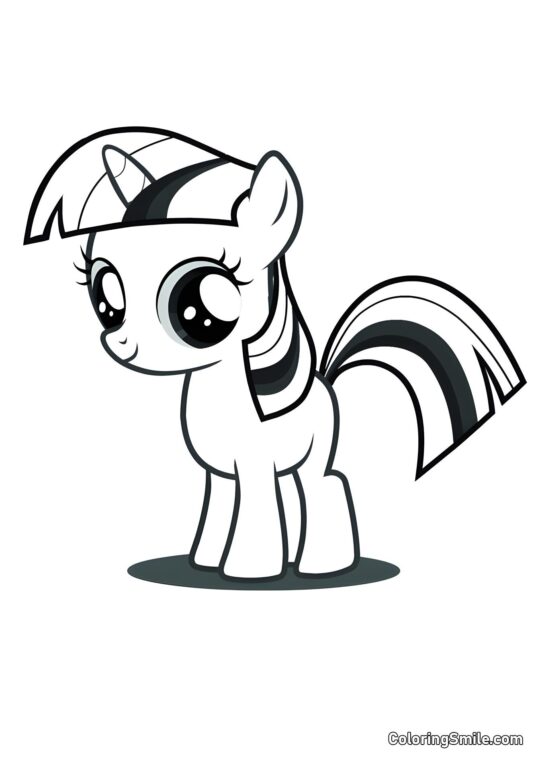 Brilho Brilho - Página para Colorir