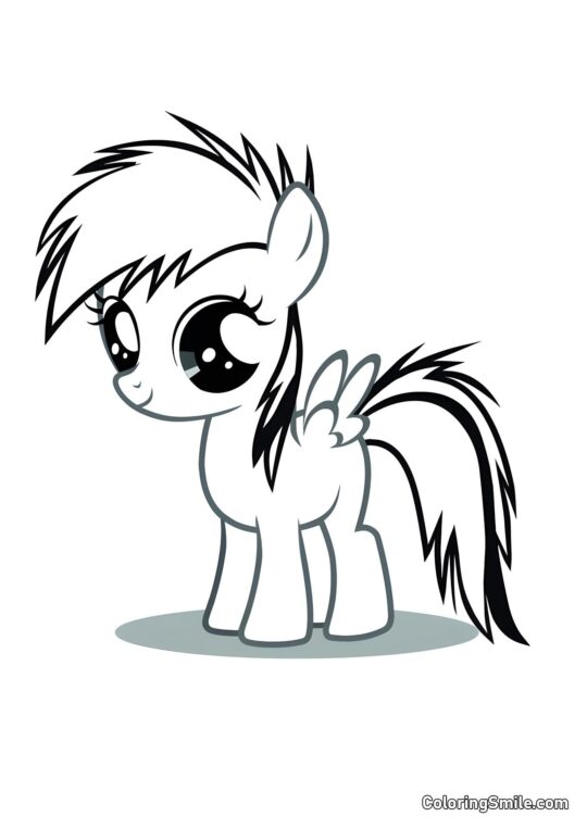 Rainbow Dash Rainbow Dash - Página para Colorir