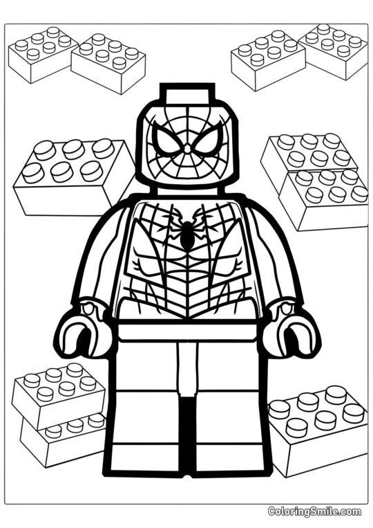 Lego Spider-Man - Página para Colorir