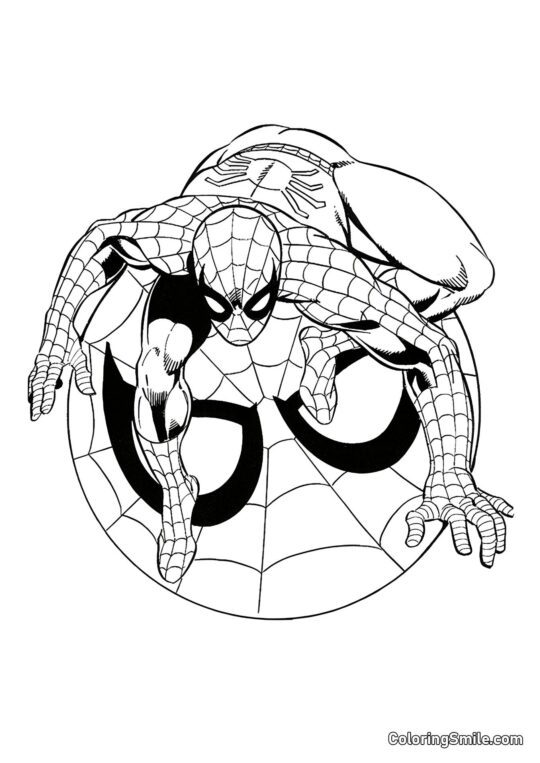 Símbolo do Spider-Man - Página para Colorir