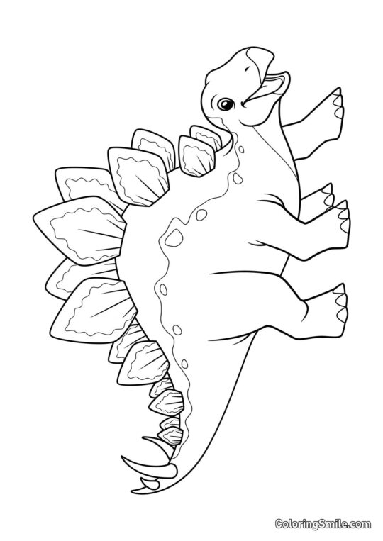 Styracosaurus para Crianças Styracosaurus para Crianças - Página para Colorir