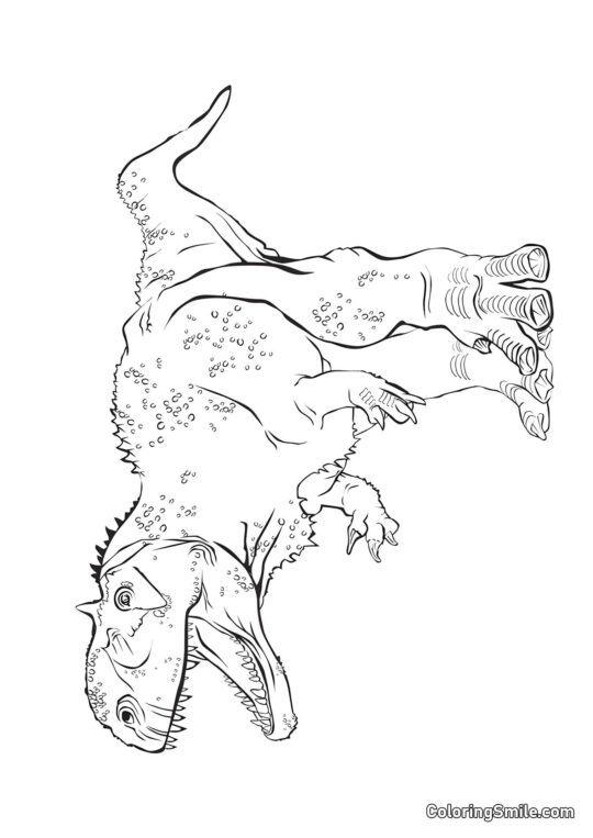 Rajasaurus Rajasaurus - Página para Colorir