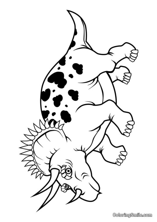 Triceratops Triceratops - Página para Colorir