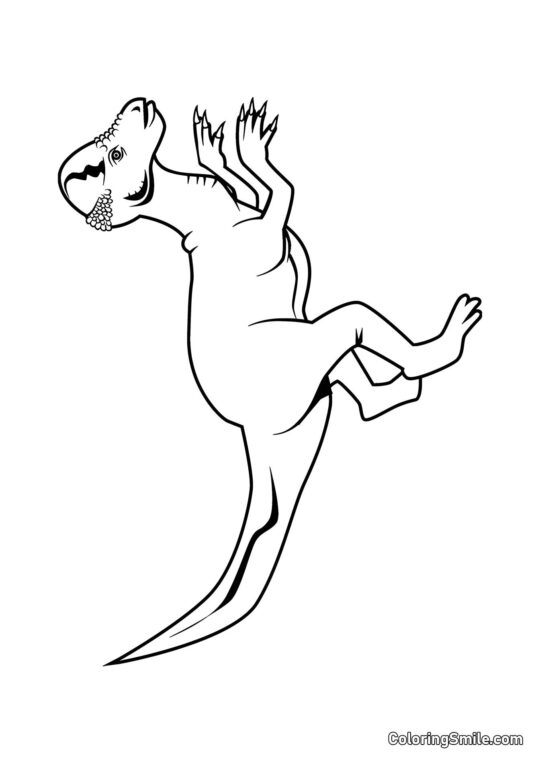Pachycephalosaurus Pachycephalosaurus - Página para Colorir