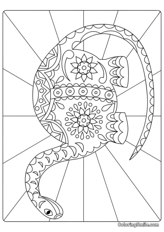 Dinossauro Doodle Emaranhado Dinossauro Doodle Emaranhado - Página para Colorir