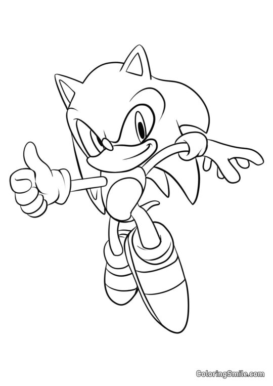 Sonic X - Página para Colorir