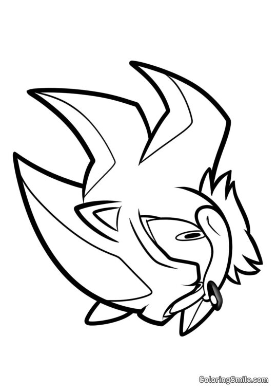 Shadow Ouriço - Página para Colorir