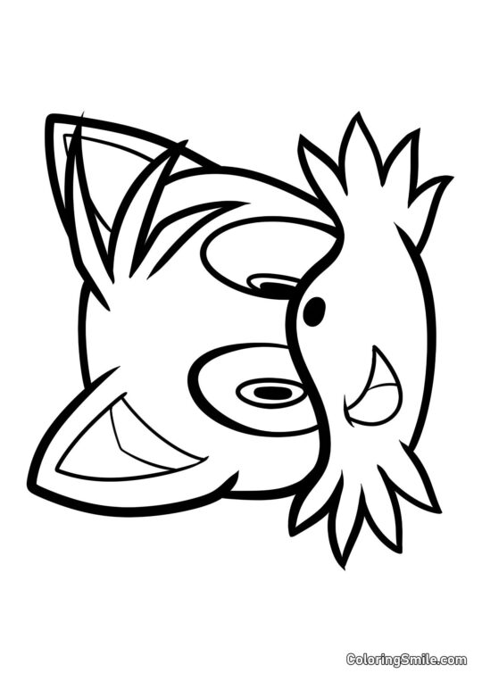 Miles Tails Prower - Página para Colorir