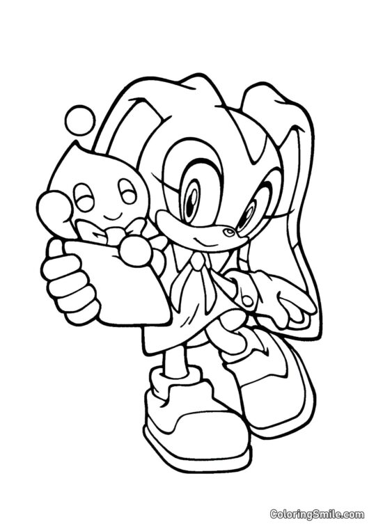 Cream a Coelha - Página para Colorir