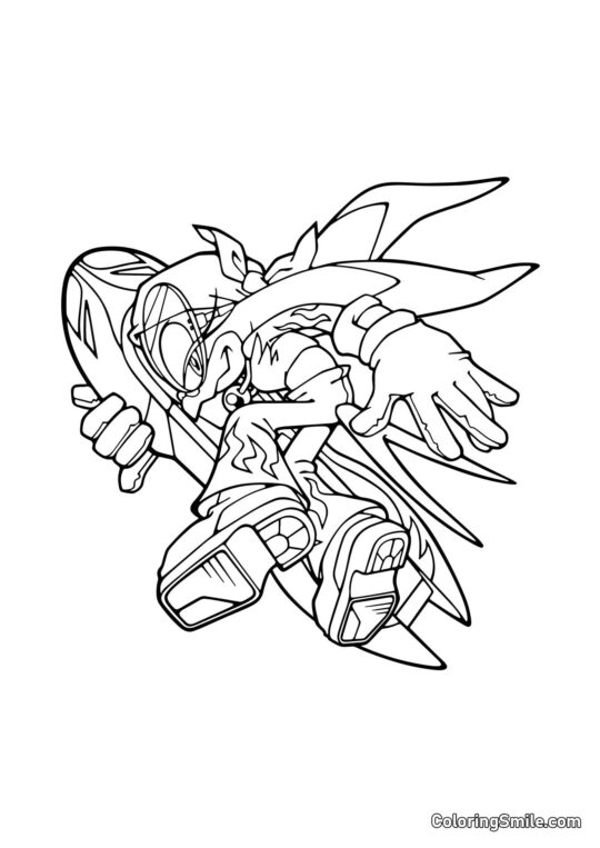 Onda de Andorinha - Página para Colorir