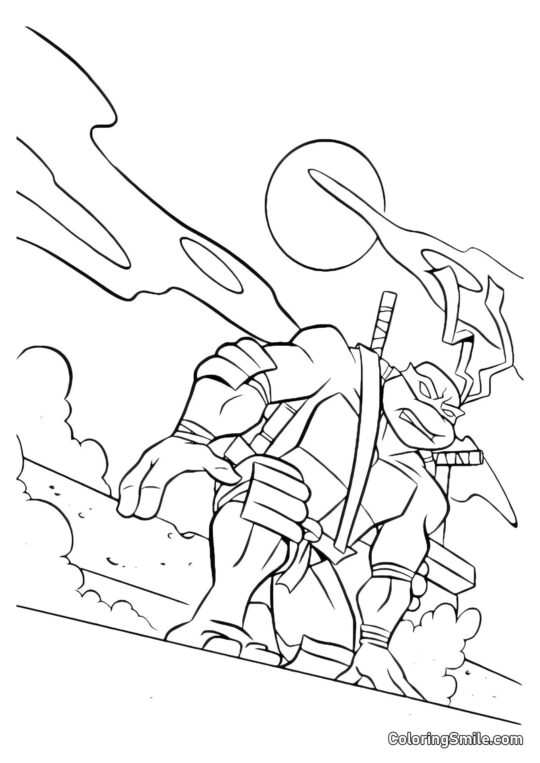 Leonardo ao Luar Leonardo ao Luar - Página para Colorir