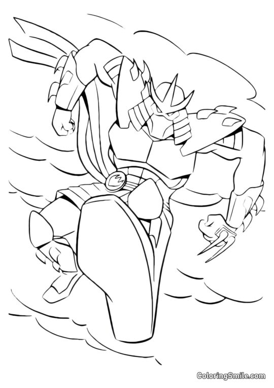 Shredder Ataca Shredder Ataca - Página para Colorir