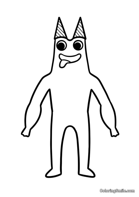 Banban mostra a língua - Página para Colorir