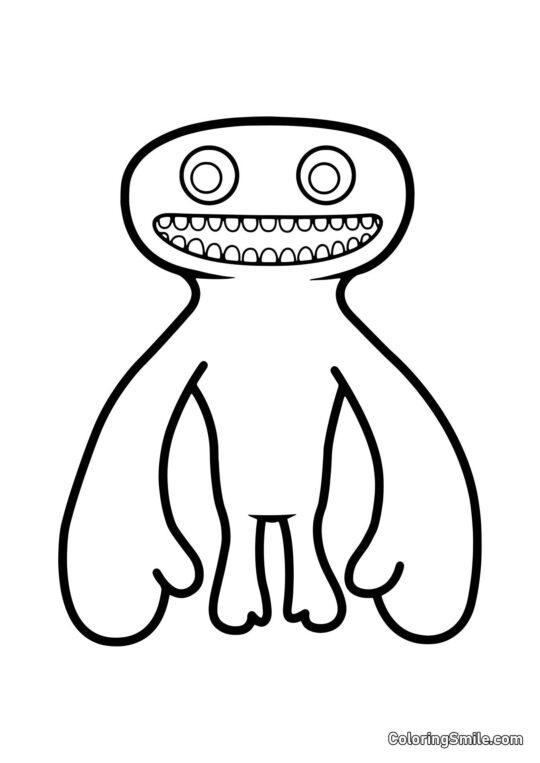 Jumbo Josh em altura total - Página para Colorir