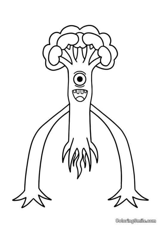 Victor alto do jardim de infância Banban - Página para Colorir