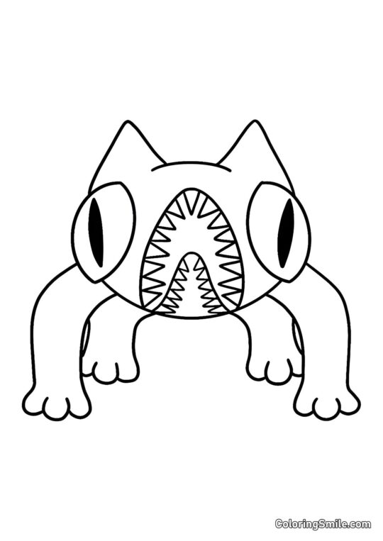 Lazcat do jardim de infância Banban - Página para Colorir