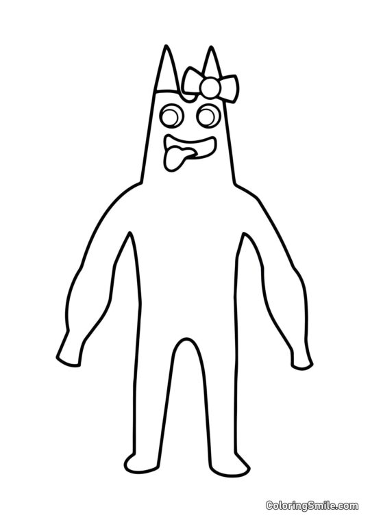 Banbalina do jardim de infância Banban - Página para Colorir