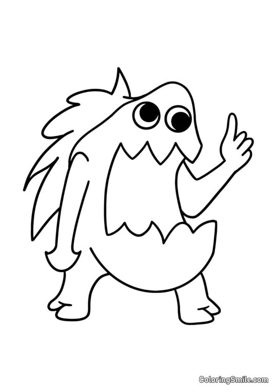 Joel fedorento do jardim de infância Banban - Página para Colorir