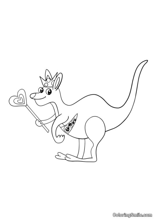 Rainha Bouncelia do jardim de infância Banban - Página para Colorir