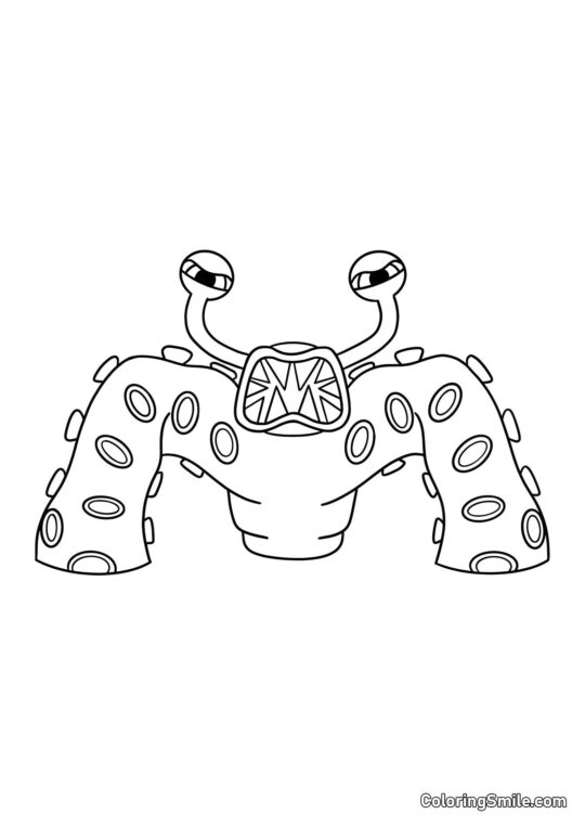 Nibbler do jardim de infância Banban - Página para Colorir