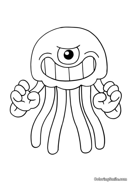 Stinger Flynn do jardim de infância Banban - Página para Colorir