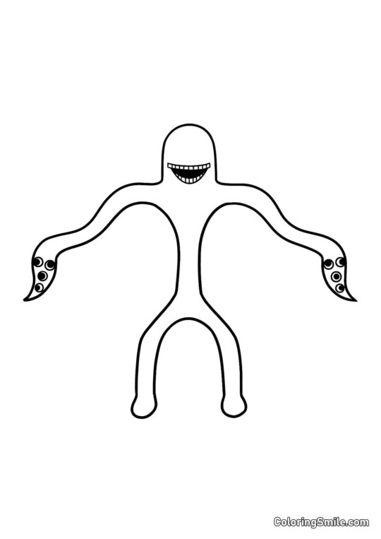 Long Joe do jardim de infância Banban - Página para Colorir