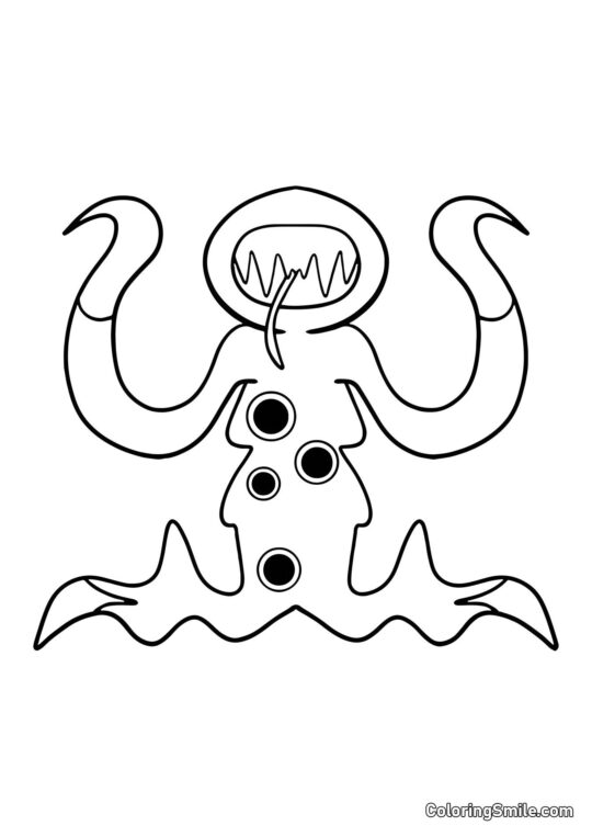 Tammy faminta do jardim de infância Banban 4 - Página para Colorir