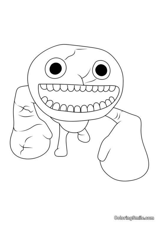 Monstro gigante Jumbo Josh - Página para Colorir