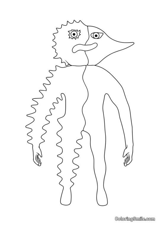 Bobo do jardim de infância Banban 4 - Página para Colorir