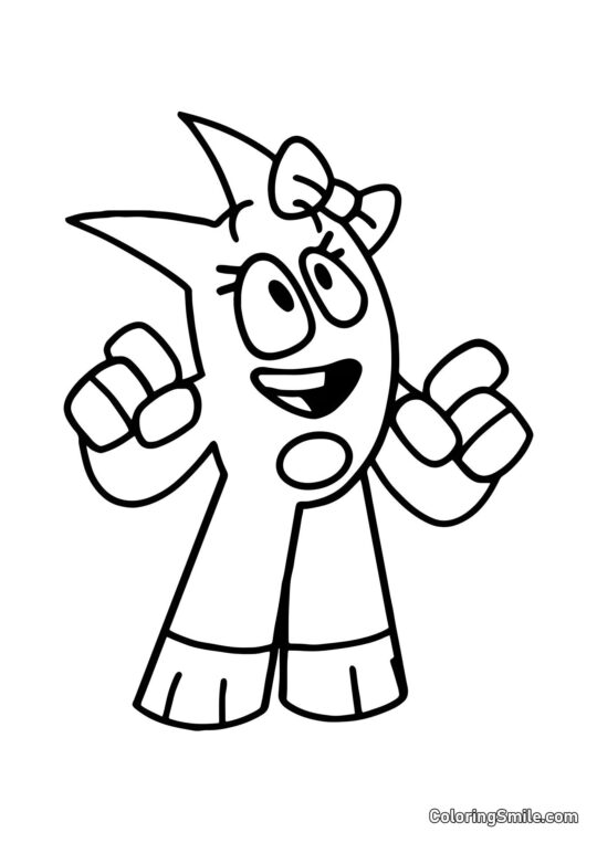 Anime Banbalina - Página para Colorir