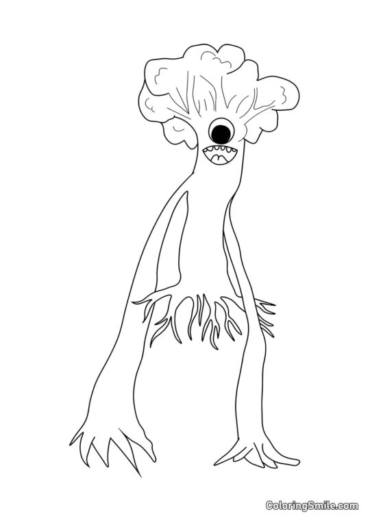 Long Victor do jardim de infância Banban - Página para Colorir