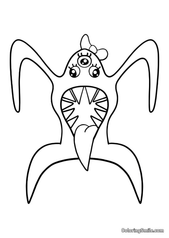 Linda Nabnalina do jardim de infância Banban - Página para Colorir