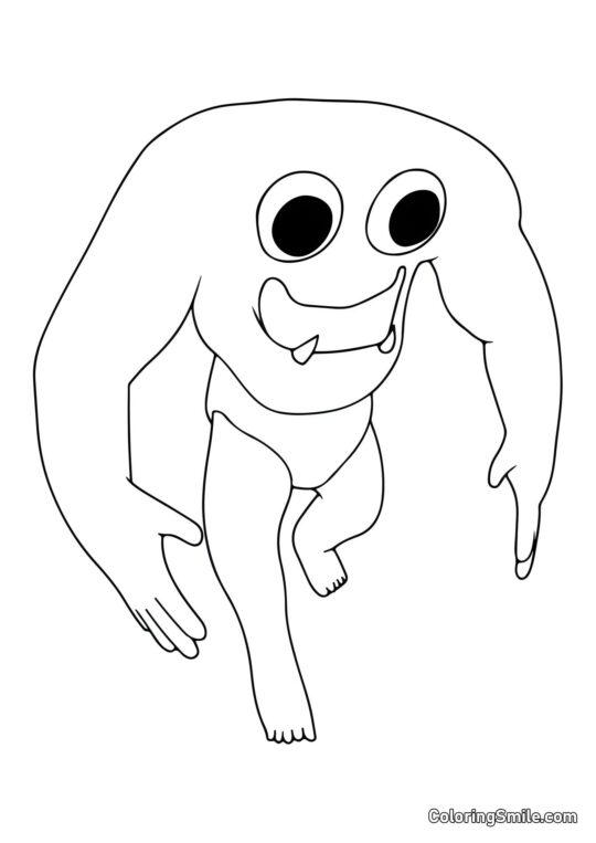 Capitão Violino do jardim de infância Banban - Página para Colorir