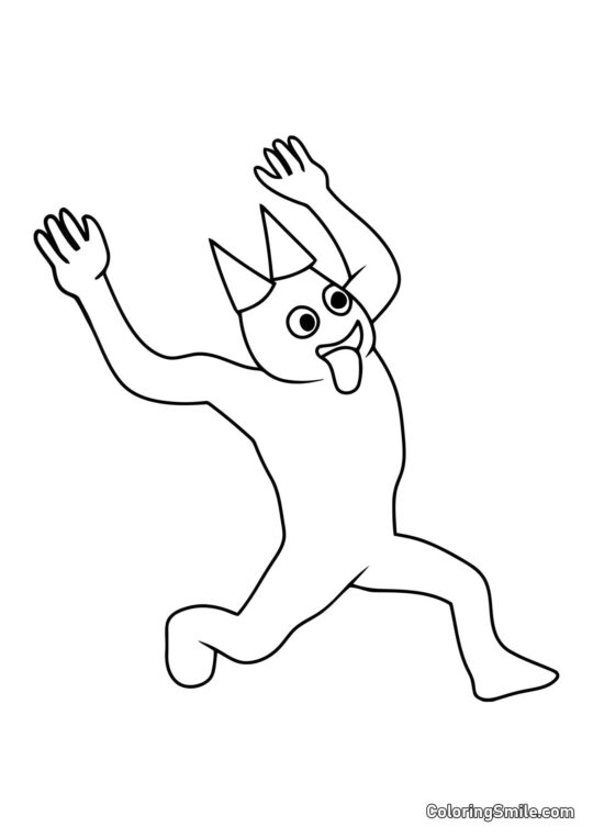 Banban correndo - Página para Colorir