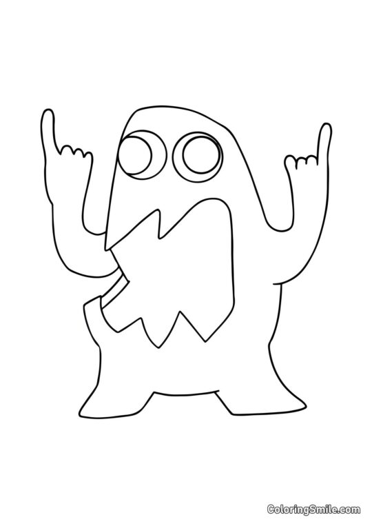 Joel fedorento do jardim de infância Banban - Página para Colorir