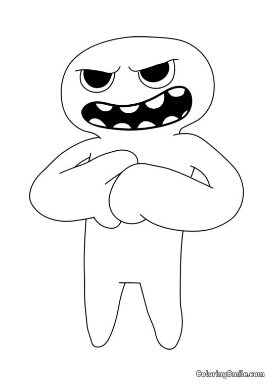 Jumbo Josh maligno - Página para Colorir