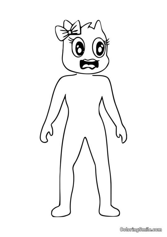 Kawaii Banbalina - Página para Colorir