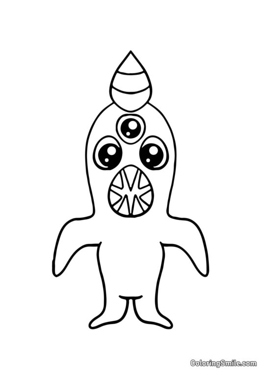 Kawaii Nabnab do jardim de infância Banban - Página para Colorir