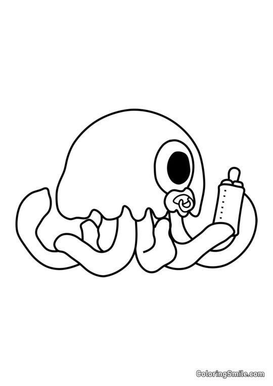 Bebê Stinger Flynn - Página para Colorir