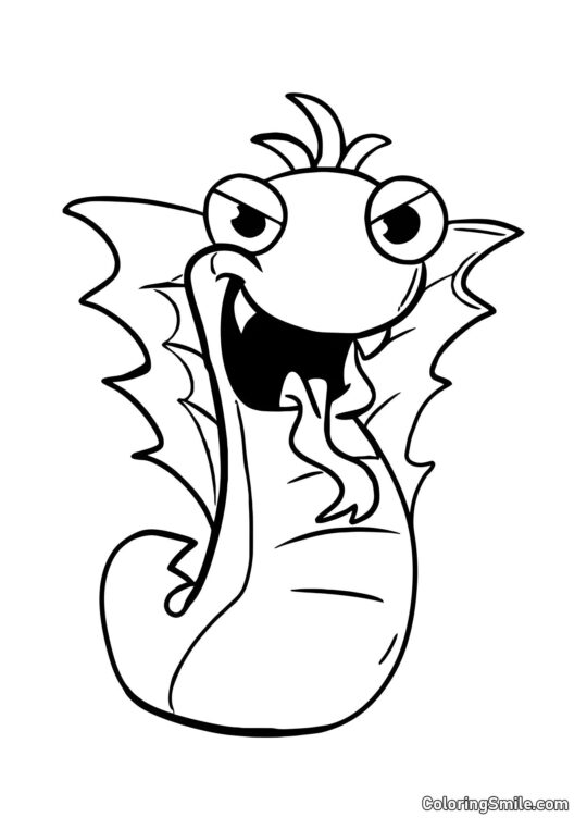 Steve silencioso do jardim de infância Banban - Página para Colorir