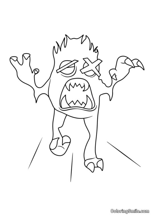 Caçador Tim cego - Página para Colorir