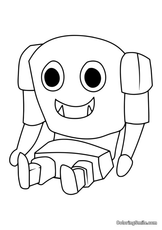 Brinquedo Capitão Fiddles - Página para Colorir