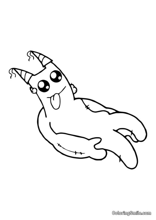 Banban fofo - Página para Colorir