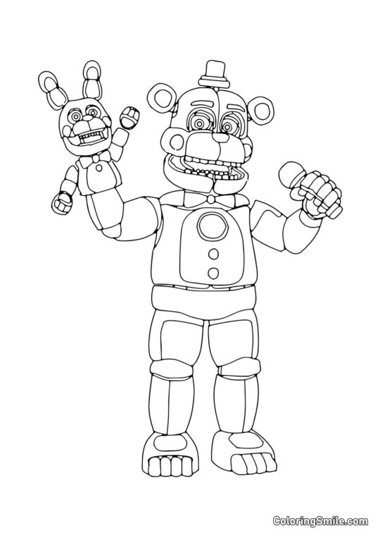 Freddy Fazbear de FNAF - Página para Colorir