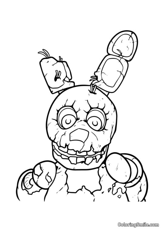 Springtrap de FNAF - Página para Colorir
