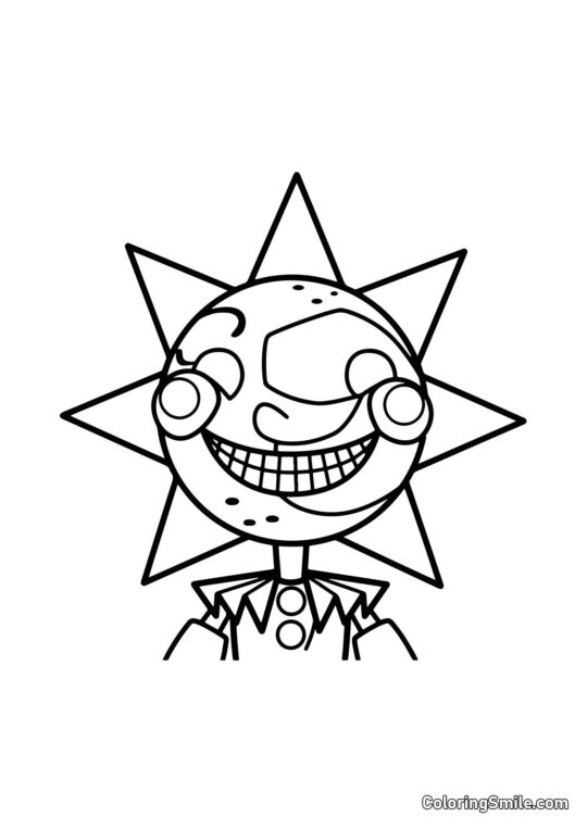 Sundrop de FNAF - Página para Colorir