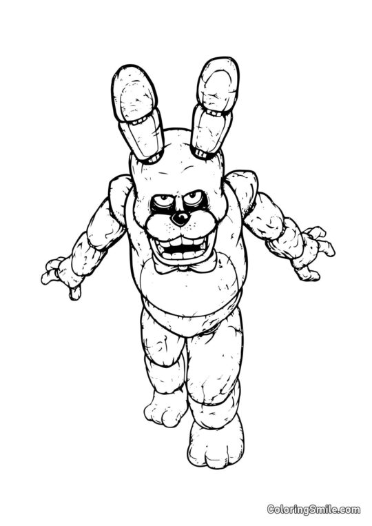 Bonnie de Five Nights at Freddy’s - Página para Colorir