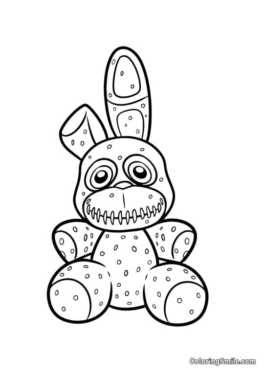 Plushtrap de FNAF - Página para Colorir